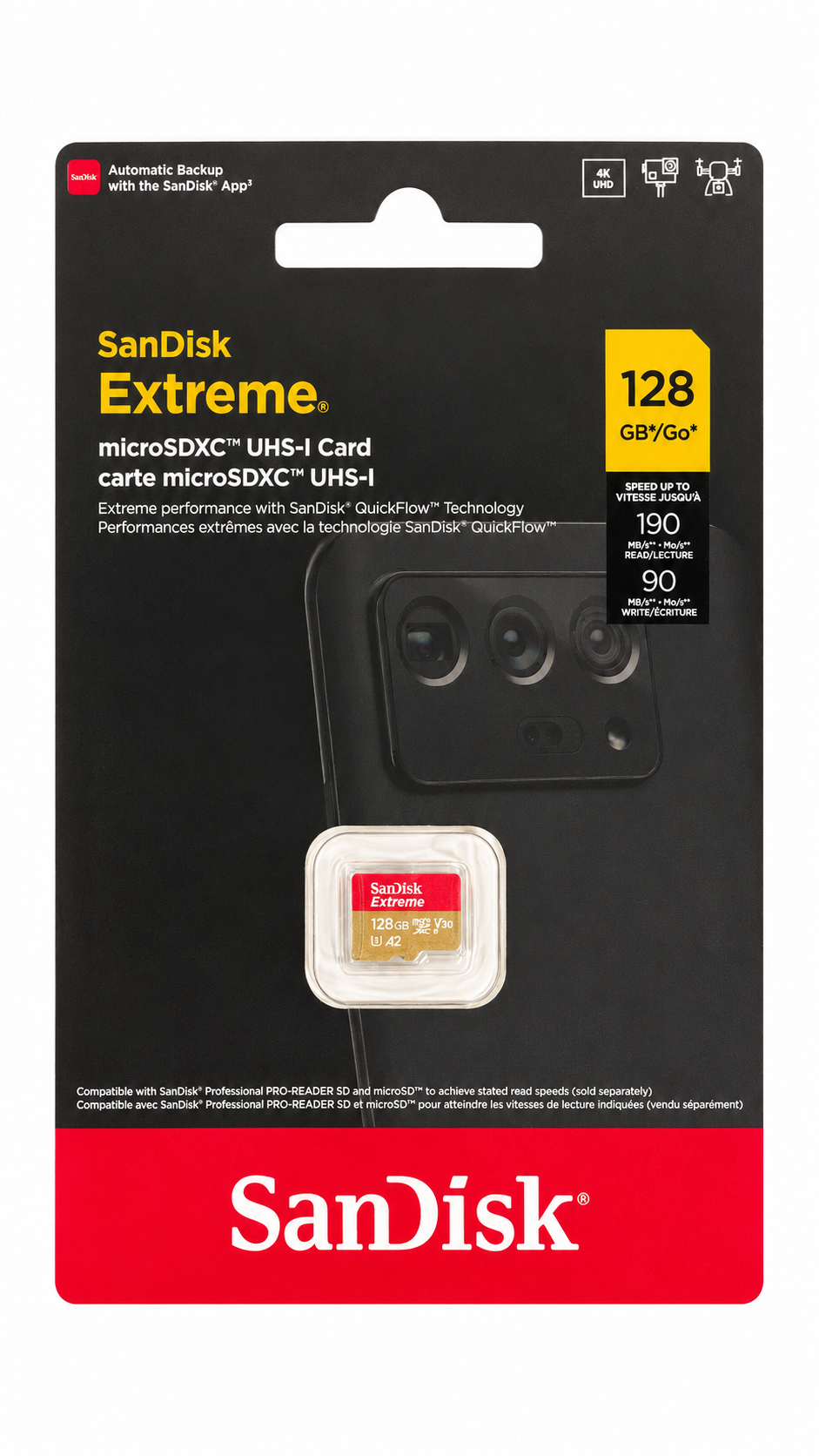 SanDisk 128GB Micro Extreme 190MB/s [NO ADAPTER]