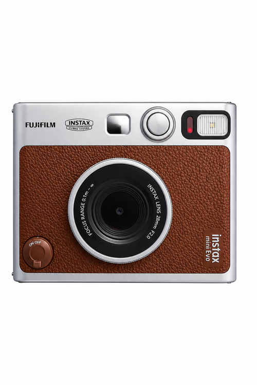 Fujifilm instax mini EVO Hybrid Instant Camera, Brown – photo 1 of 4