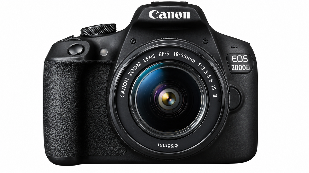 Canon EOS 2000D (Rebel T7) DSLR with 18-55mm Lens – photo 1 of 4