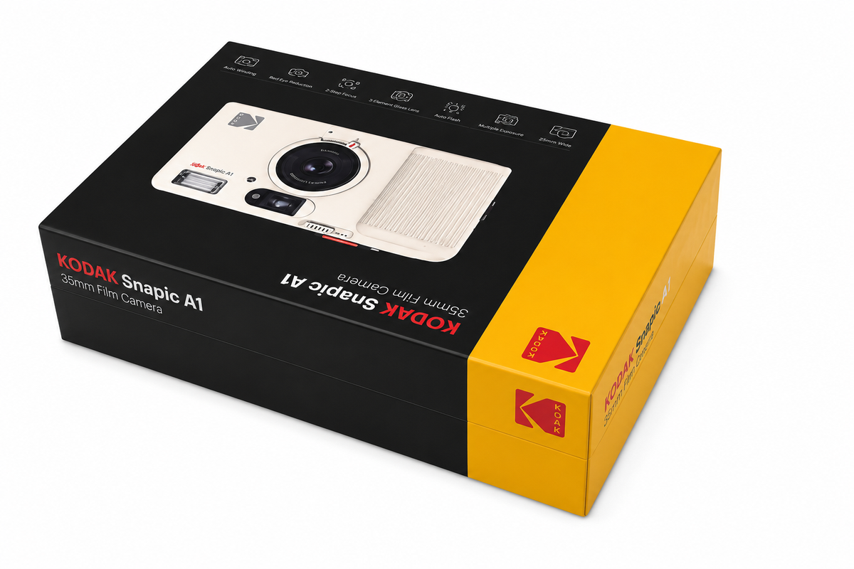 Kodak Snapic A1 35mm Film Camera (Ivory White)