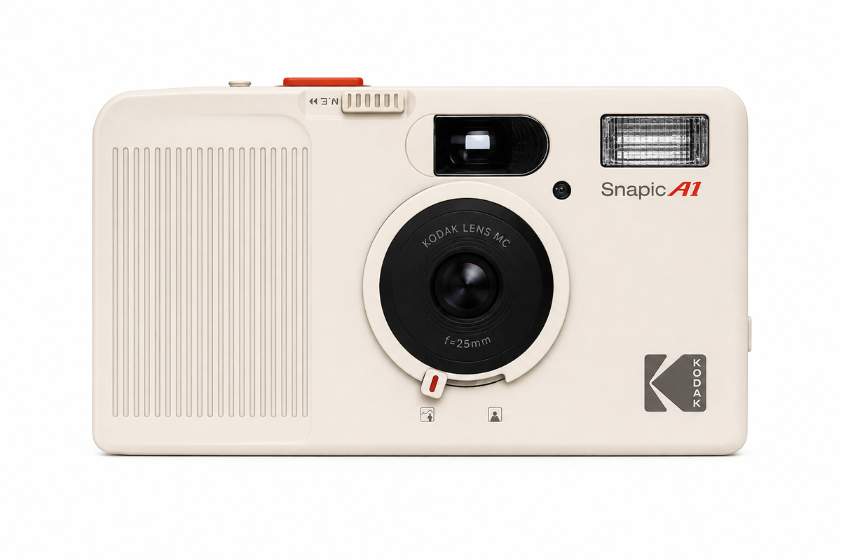 Kodak Snapic A1 35mm Film Camera (Ivory White)