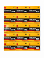 15X Kodak Kodacolor 200 Color Negative Film (35mm Roll Film, 36 Exposures)